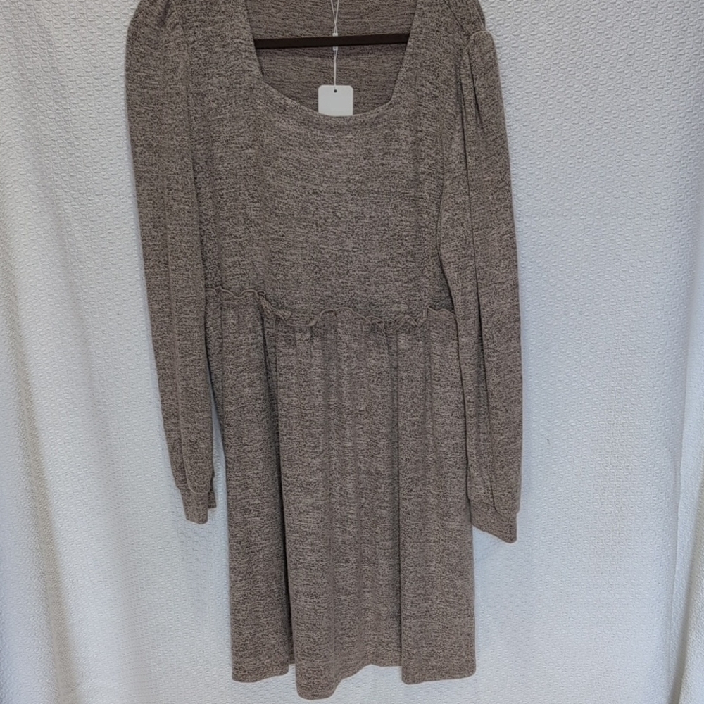 Xieerduo Fashion Gray Knit Dress